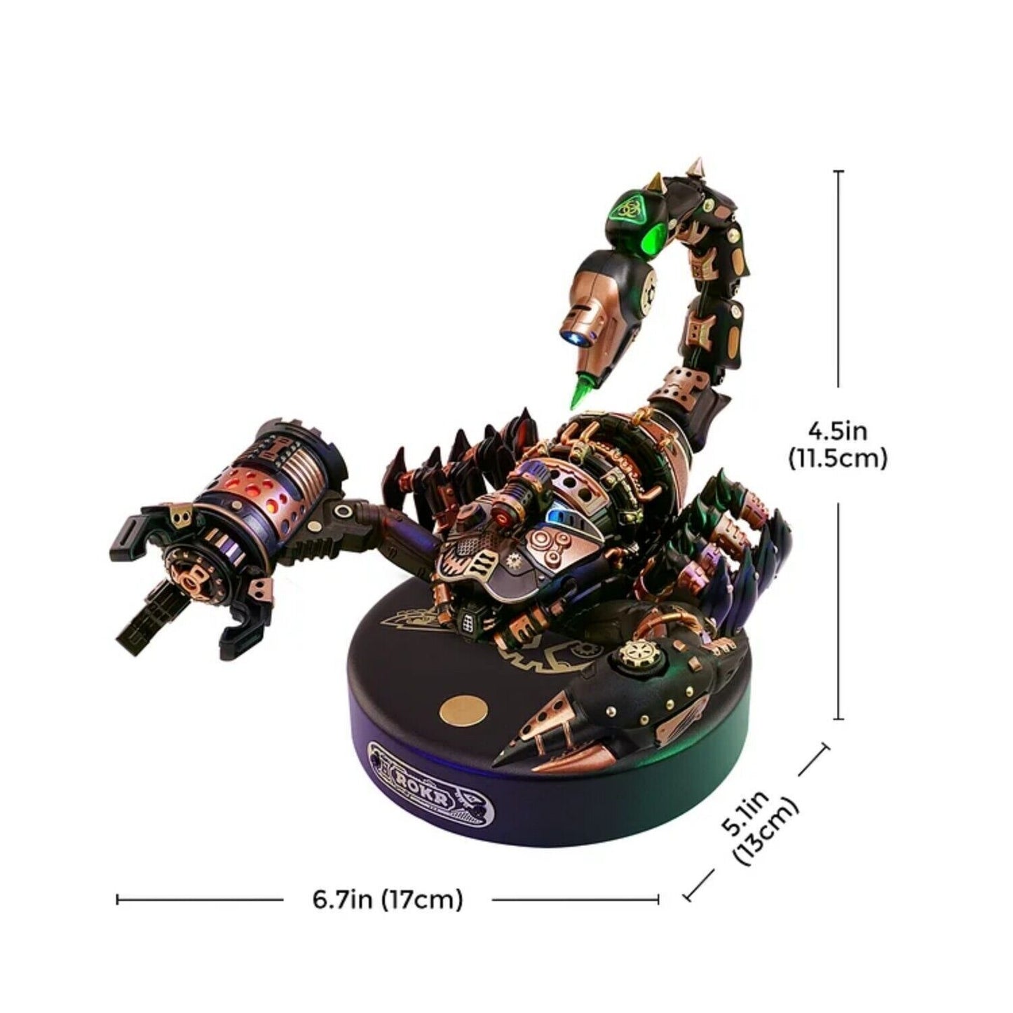 3D Mechanical Battle Scorpion – Robotic Puzzle with Lights and Movement