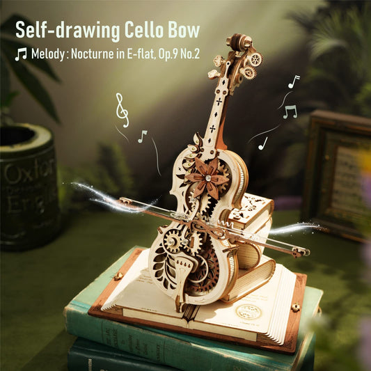 Magic Music Box | 3D Wooden Puzzle with Self-Playing Violin