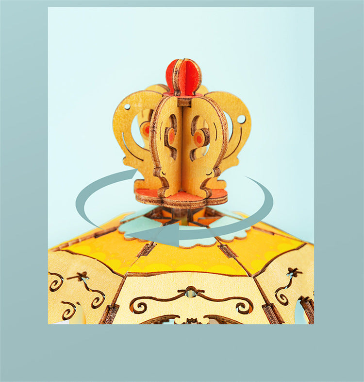 DIY 3D Magic Music Box with movement and music