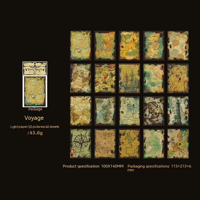 Enchanted Retro Notebook Collection – Mystical Art & Stickers Set