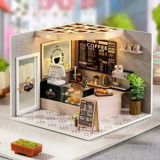 Kit Coffee Shop en Miniatura | Roombox DIY