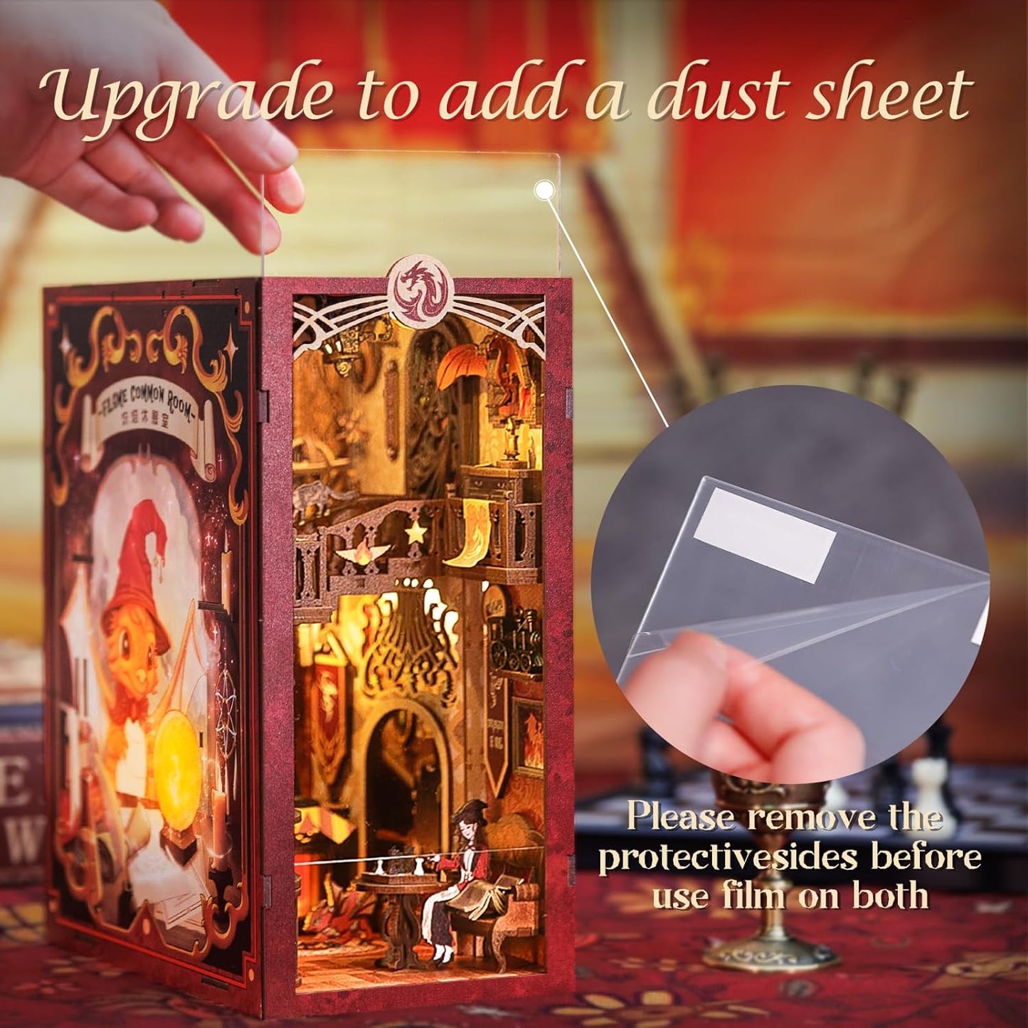 Miniature Book Nook | DIY Kit Flame Common