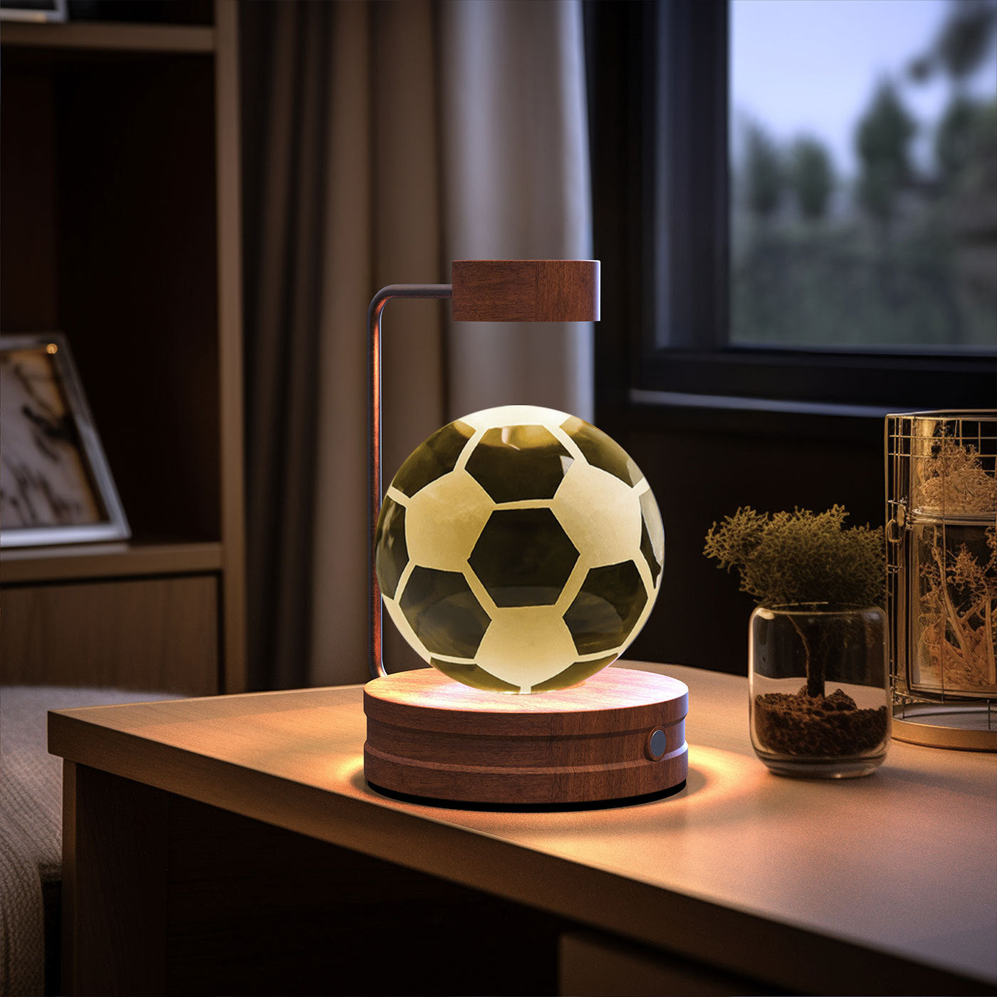 Crystal Ball Night Light – Multiple Designs | Warm Light w/ USB Rechargeable