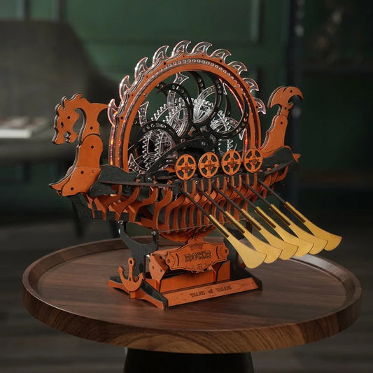 Viking Dragon Ship | 3D Wooden Mechanical Model Kit