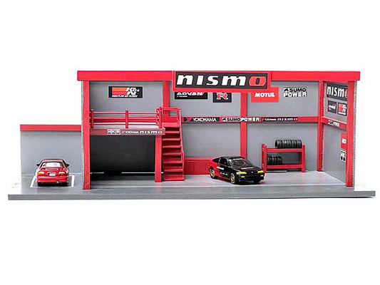 Garage Diorama NISMO 1/64 – diorama de Garaje escala con detalle extremo