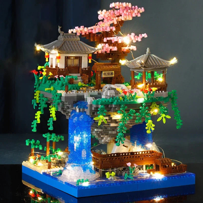 Castillo del Jardín Flotante – Modelo Arquitectónico de Fantasía Oriental