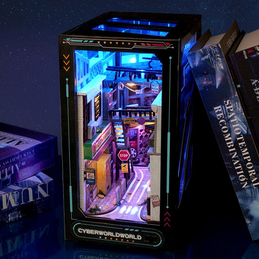 DIY Book Nook Kit – 3D Wooden Puzzle with LED Light