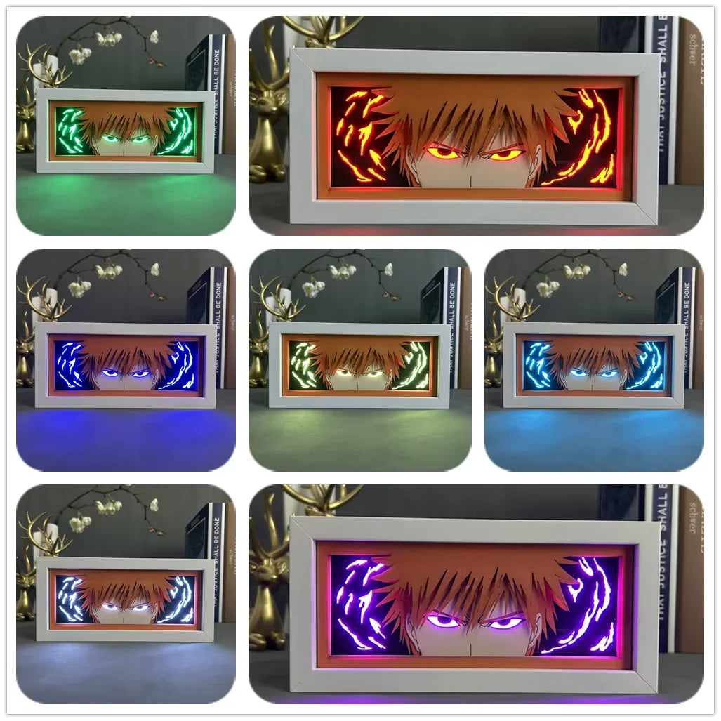 Anime LED Lamp – Ichigo Kurosaki Shadow Box (Bleach)