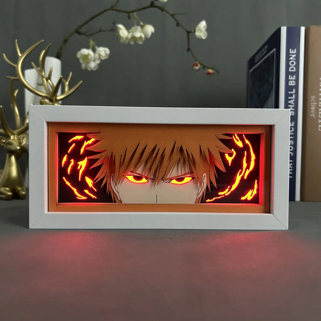 Anime LED Lamp – Ichigo Kurosaki Shadow Box (Bleach)