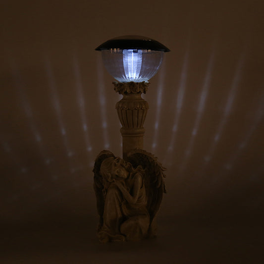 Creative Little Angel Resin Ornaments Solar Decorative Lights