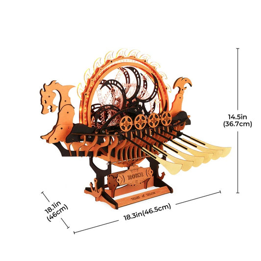 Viking Dragon Ship | 3D Wooden Mechanical Model Kit