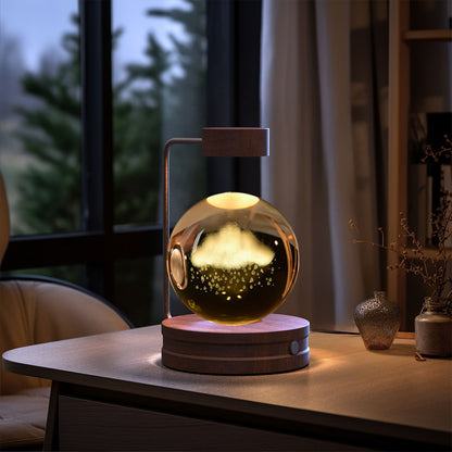 Crystal Ball Night Light – Multiple Designs | Warm Light w/ USB Rechargeable