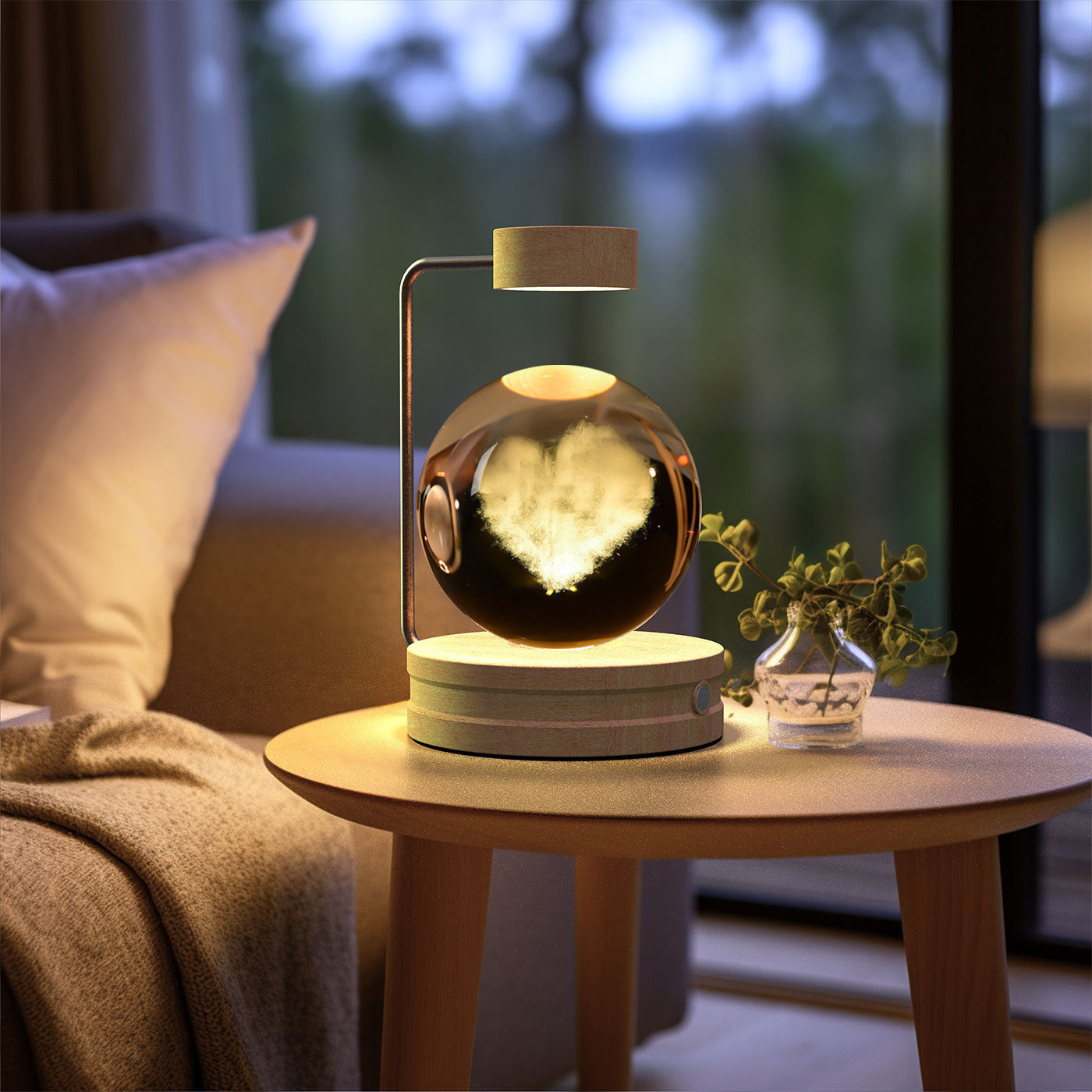 Crystal Ball Night Light – Multiple Designs | Warm Light w/ USB Rechargeable