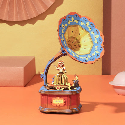 DIY 3D Magic Music Box with movement and music