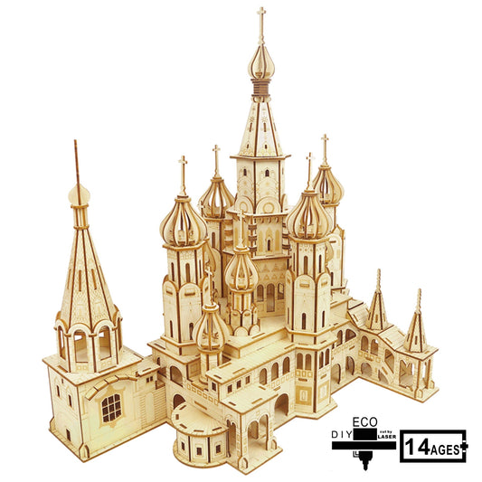 Catedral de San Basilio - Puzzle 3D en madera