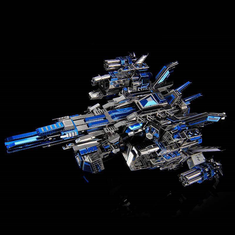 3D Metal Spacecraft Model| Futuristic Stainless Steel DIY Build