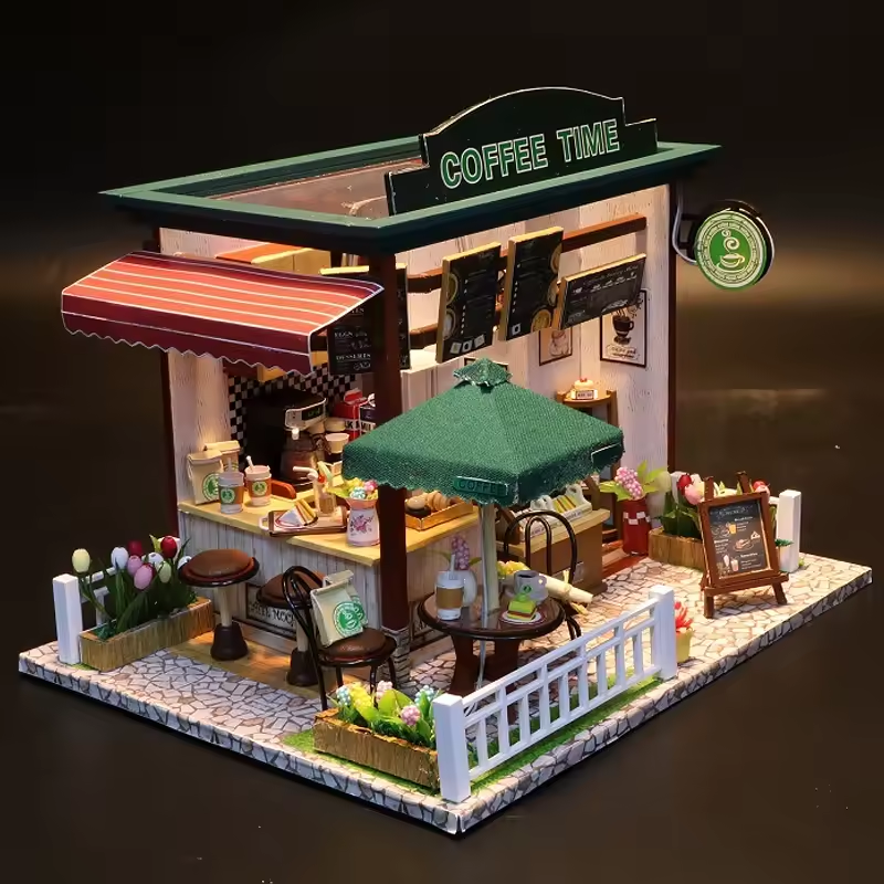 Mini Kit de casa en miniatura – Coffee Time | Roombox