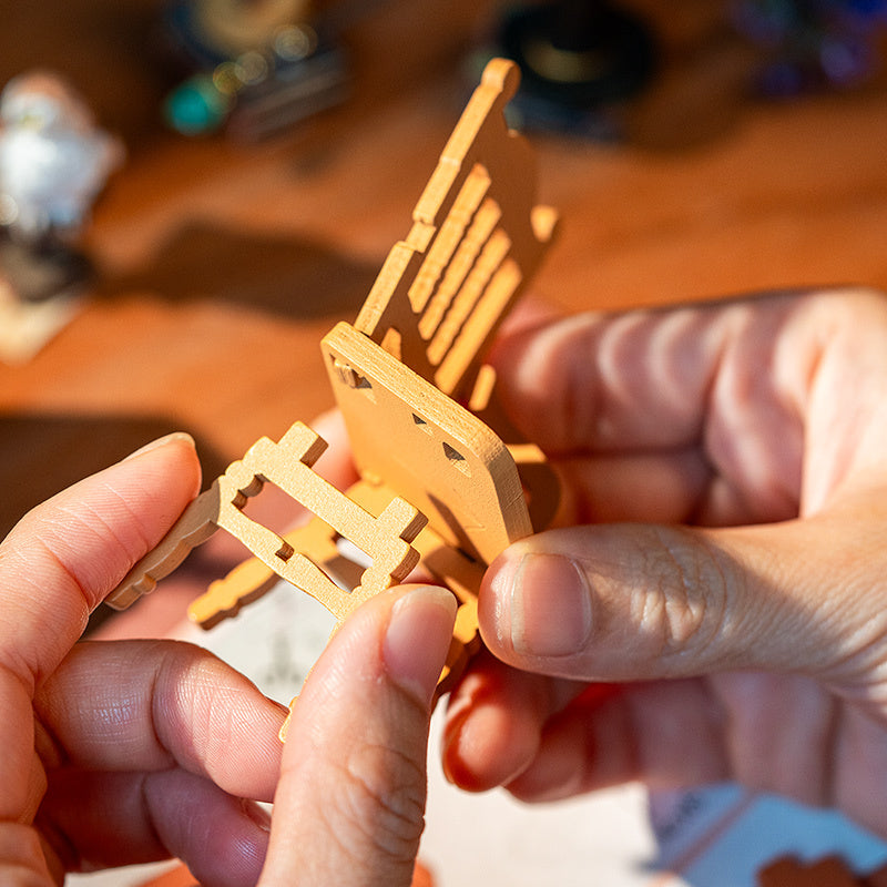 Casa Miniatura DIY de Brujita – Estudio Mágico | Kit de Halloween para Armar