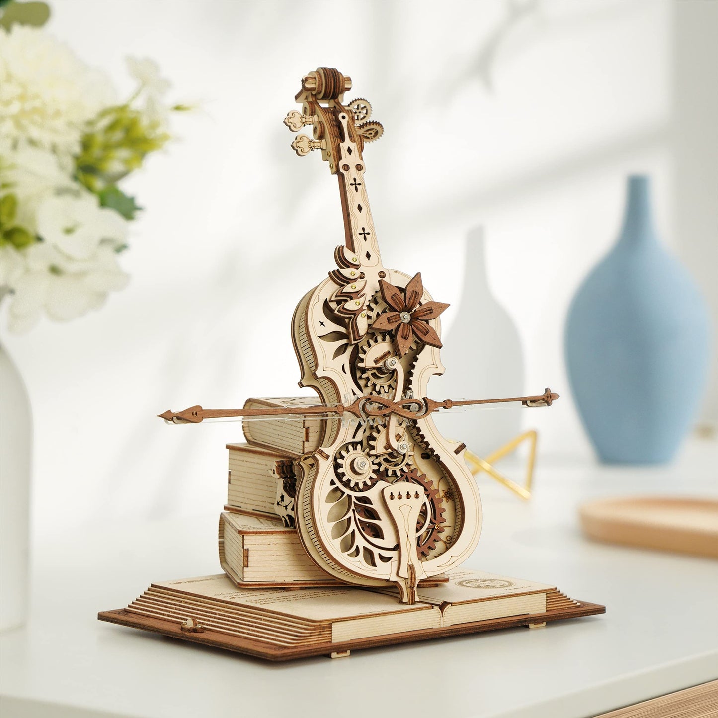 Magic Music Box | 3D Wooden Puzzle with Self-Playing Violin