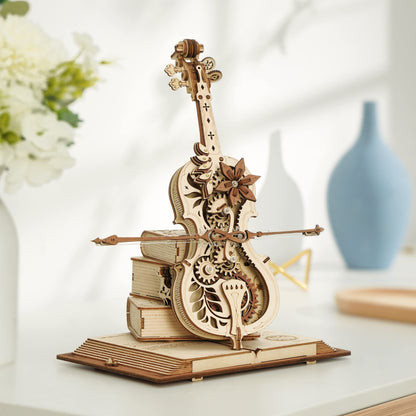 Magic Music Box | 3D Wooden Puzzle with Self-Playing Violin