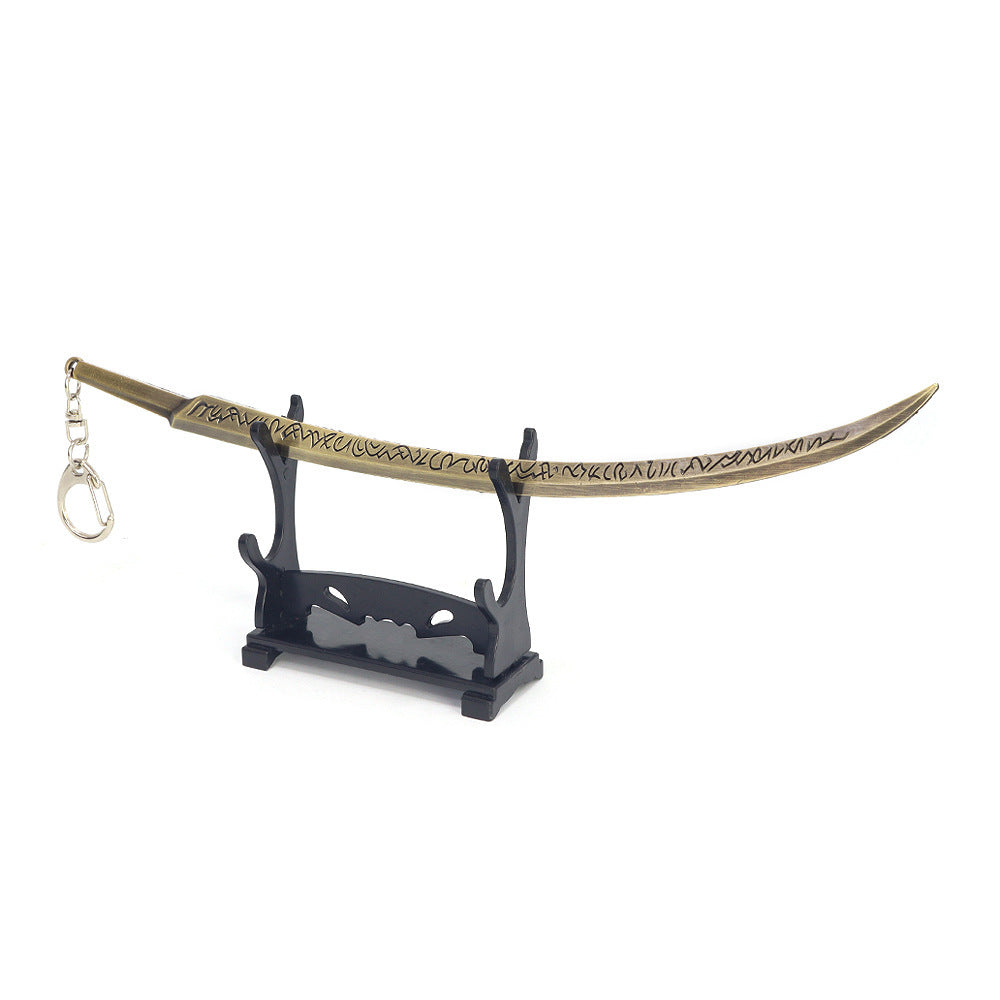 All Metal Handicraft Decoration Model – Cuchillo Decorativo de Aleación de Zinc (22 cm)