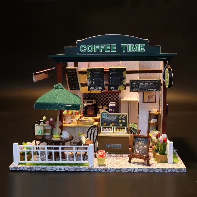 Mini Kit de casa en miniatura – Coffee Time | Roombox