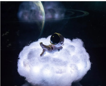 ☁️ Astronaut Cloud Lamp | Night Light with Rainbow Effect and Remote Control