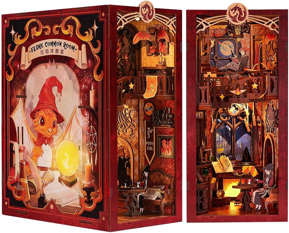 Miniature Book Nook | DIY Kit Flame Common