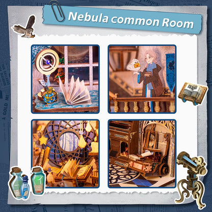 Book Nook Miniature - Nebula Common RoomBox |DIY Kit