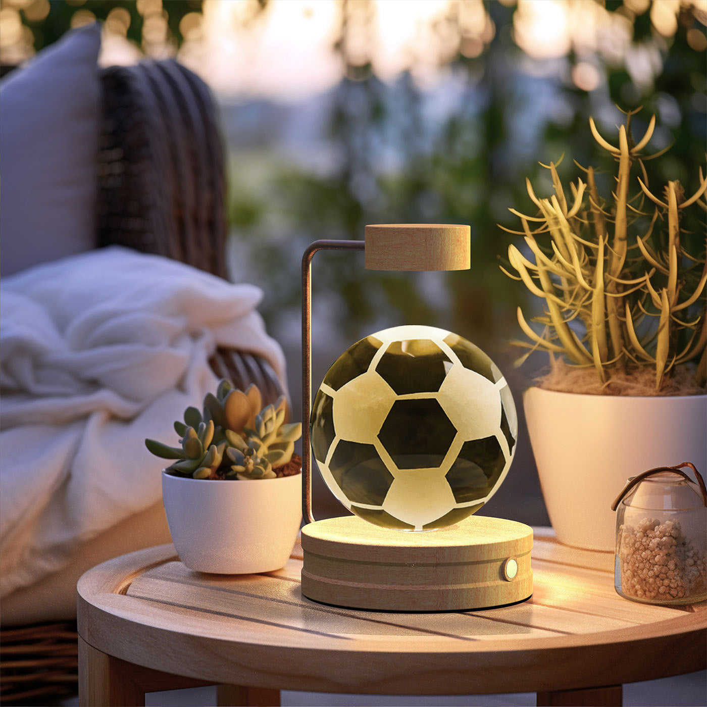 Crystal Ball Night Light – Multiple Designs | Warm Light w/ USB Rechargeable