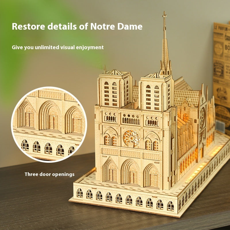 Rompecabezas 3D Castillo Notre Dame – Modelo Creativo para Armar