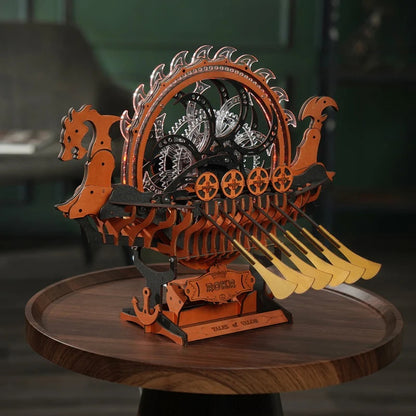 Viking Dragon Ship | 3D Wooden Mechanical Model Kit