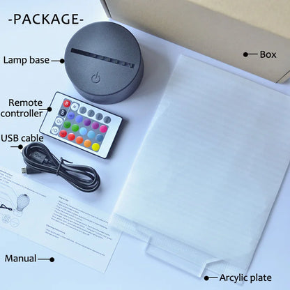 Kawaii Cat 3D Illusion Lamp