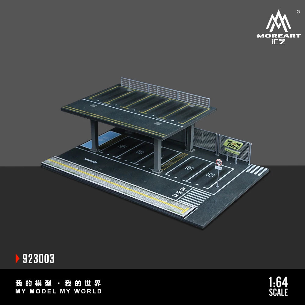 Diorama 3D – Two-Level Urban Parking Lot with Workshop