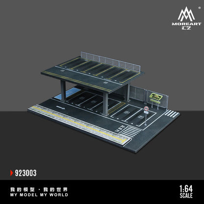 Diorama 3D – Two-Level Urban Parking Lot with Workshop