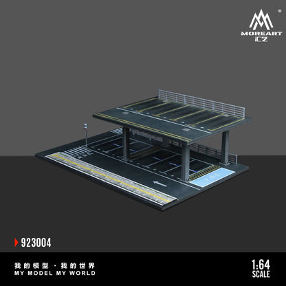 Diorama 3D – Two-Level Urban Parking Lot with Workshop