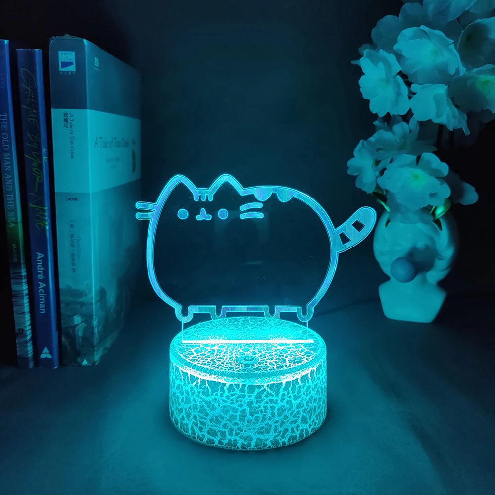 Kawaii Cat 3D Illusion Lamp