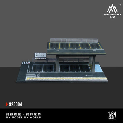 Diorama 3D – Two-Level Urban Parking Lot with Workshop