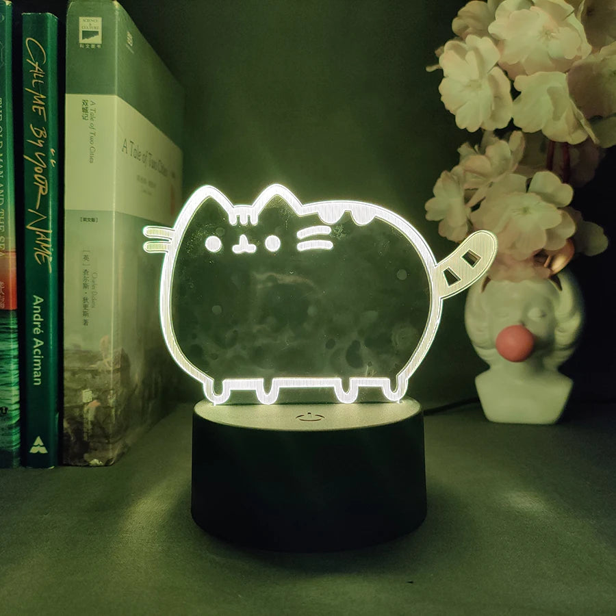 Kawaii Cat 3D Illusion Lamp
