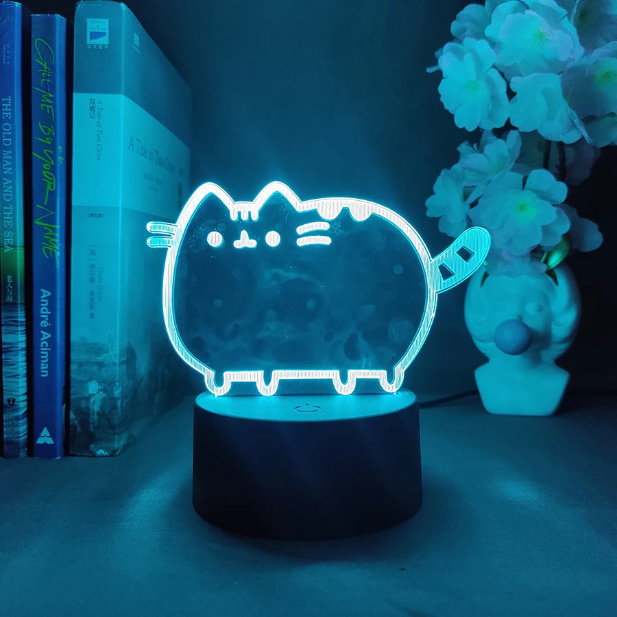 Kawaii Cat 3D Illusion Lamp