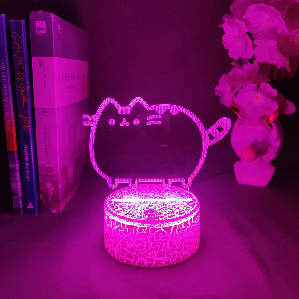 Kawaii Cat 3D Illusion Lamp
