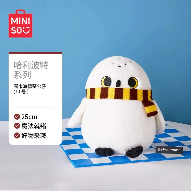 MINISO Harry Potter Hedwig Doll Scarves Creative Dolls Pillows Holiday Gifts  Creative Pillow Cute Decoration Genuine Anime