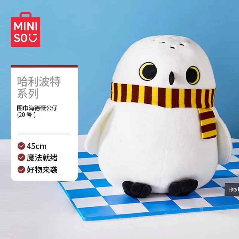 MINISO Harry Potter Hedwig Doll Scarves Creative Dolls Pillows Holiday Gifts  Creative Pillow Cute Decoration Genuine Anime