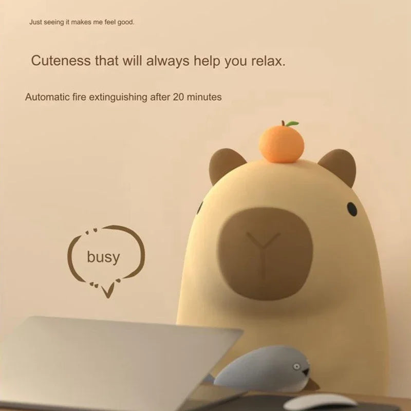Capybara Night Light – Official Ambassador of Chill