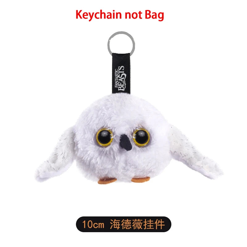 12cm Harry Potter Plush Hanging Purses Hedwig Cartoon Peripheral Branch Hat Pendant Fantastic Beasts Wherever Keychain