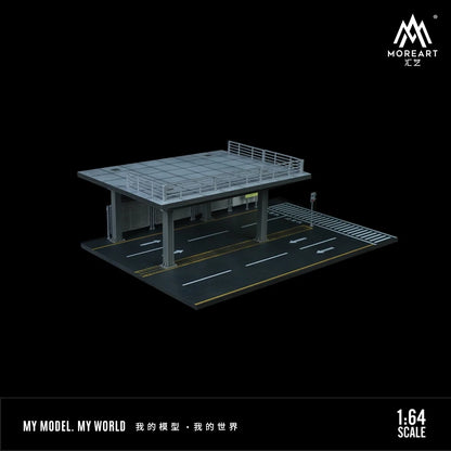 Diorama 3D – Two-Level Urban Parking Lot with Workshop