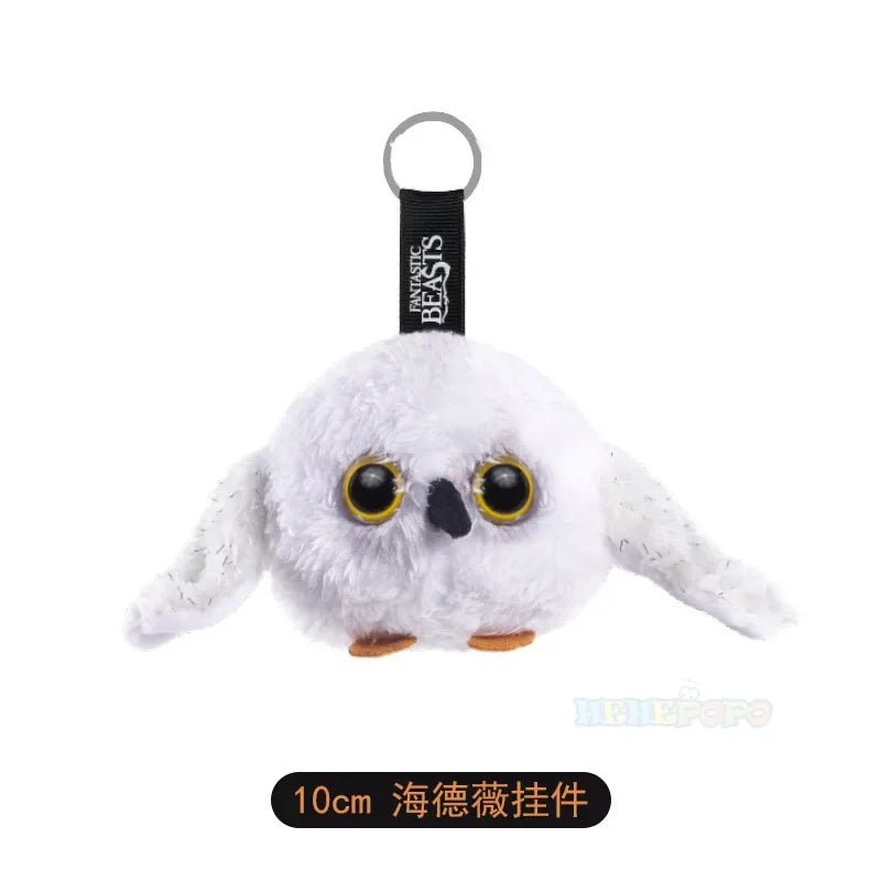 12cm Harry Potter Plush Hanging Purses Hedwig Cartoon Peripheral Branch Hat Pendant Fantastic Beasts Wherever Keychain