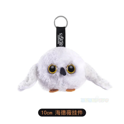 12cm Harry Potter Plush Hanging Purses Hedwig Cartoon Peripheral Branch Hat Pendant Fantastic Beasts Wherever Keychain