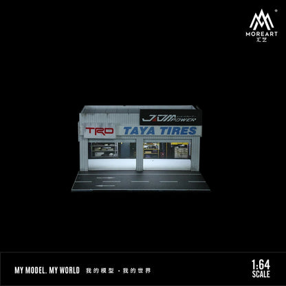 Diorama 3D – Two-Level Urban Parking Lot with Workshop