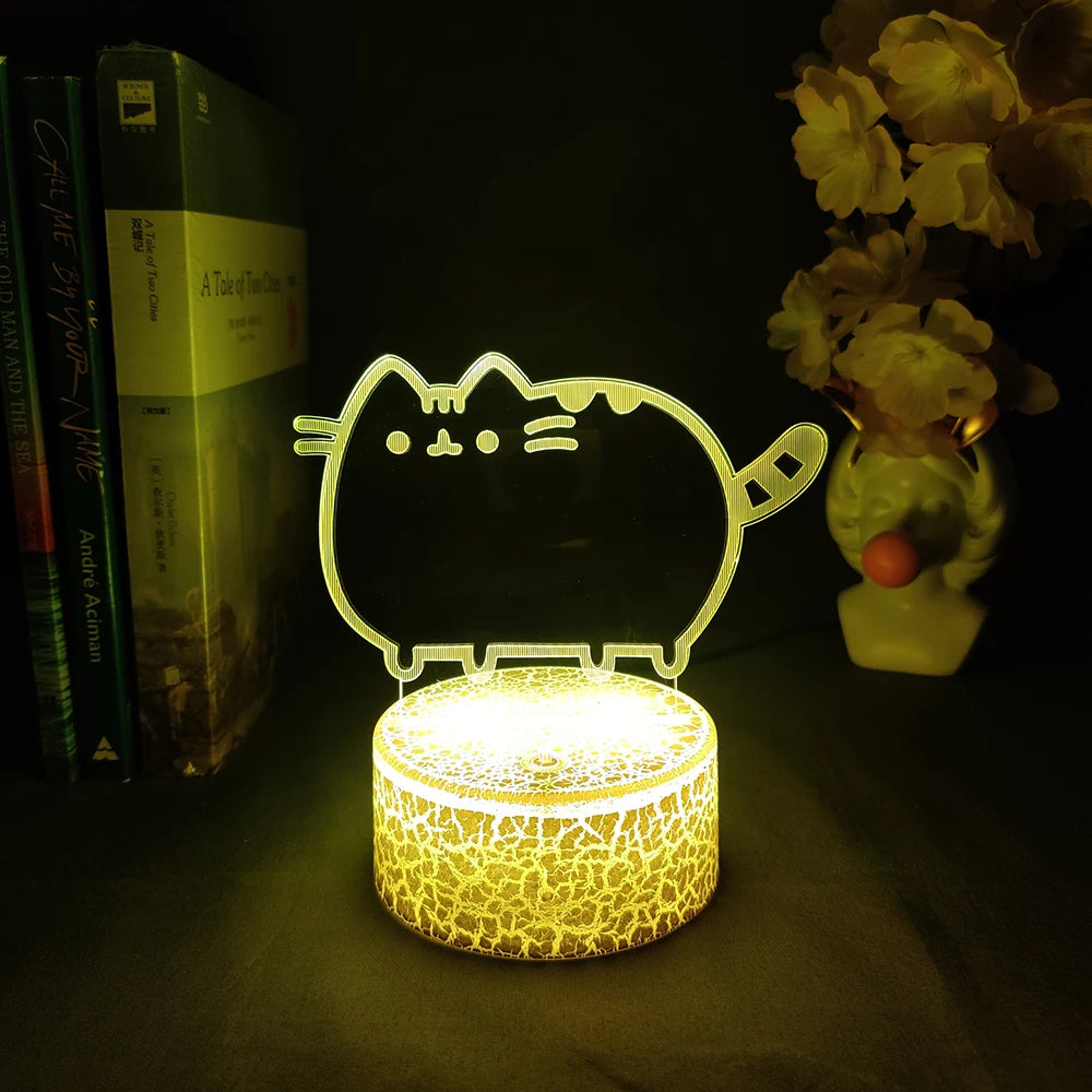 Kawaii Cat 3D Illusion Lamp